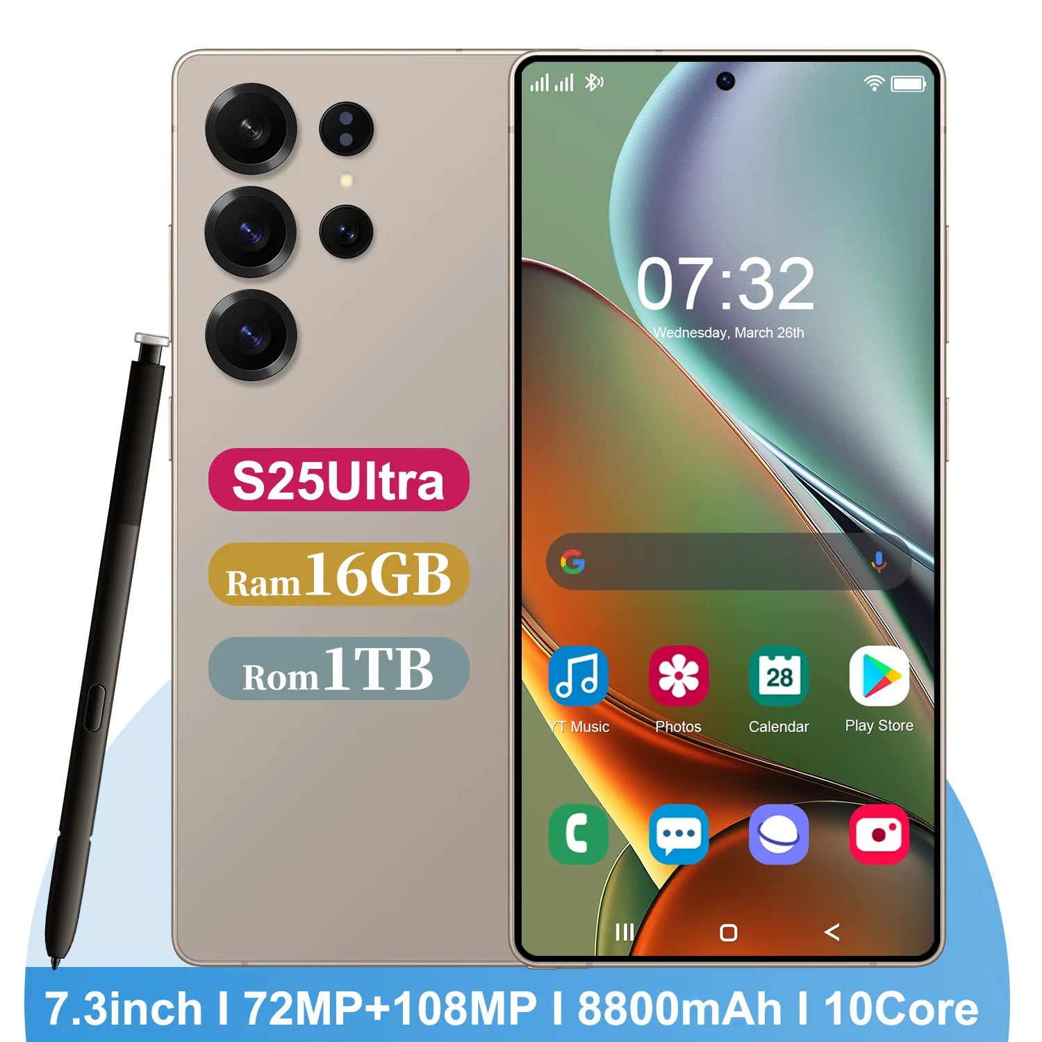 S25 Ultra 5G Smartphone 16GB RAM 1TB - Unlocked Mobile Tidesmit