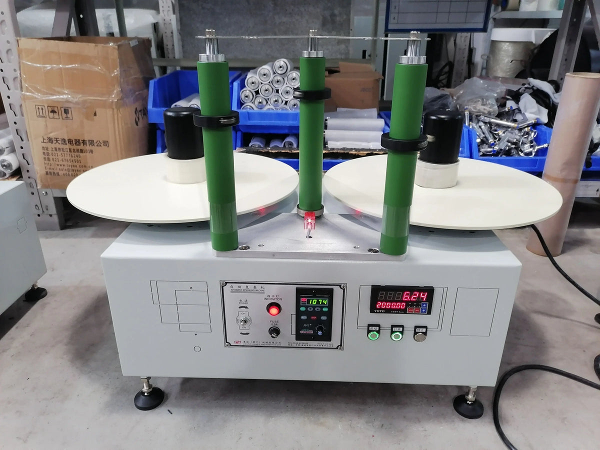 Multifunctional Automatic Tabletop air Shaft Baking Paper Rolls Rewinder Machine Aluminum Foil  for Stretch Film