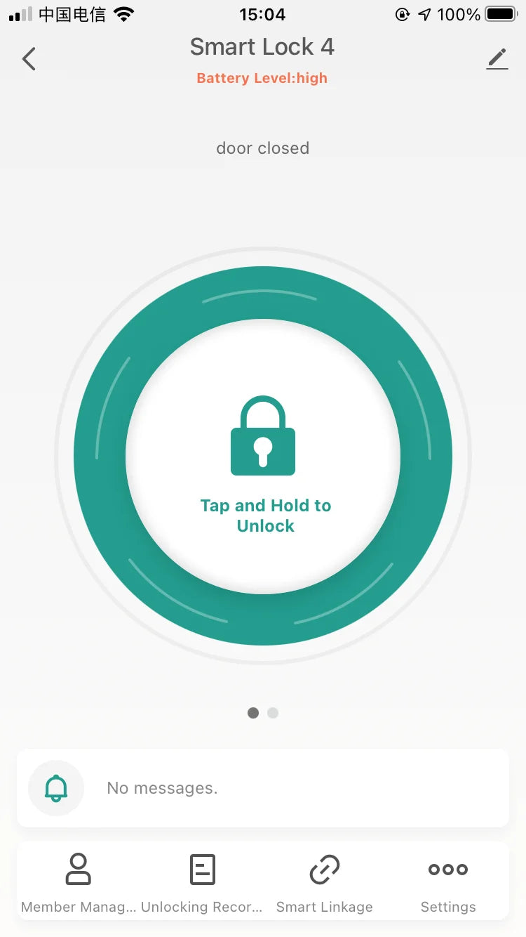 Bluetooth Tuya Smart Fingerprint Lock Lithium Battery Electronic Handle Lock Key For Wooden door