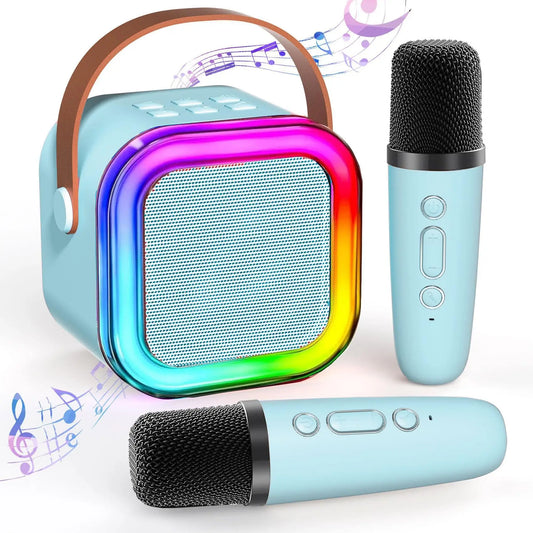 Bluetooth Speaker -Hot Selling  K12 Wireless Speaker with 2 Microphones High Quality Portable BT Music Karaoke Audio Sound Box with TF Card Slot
