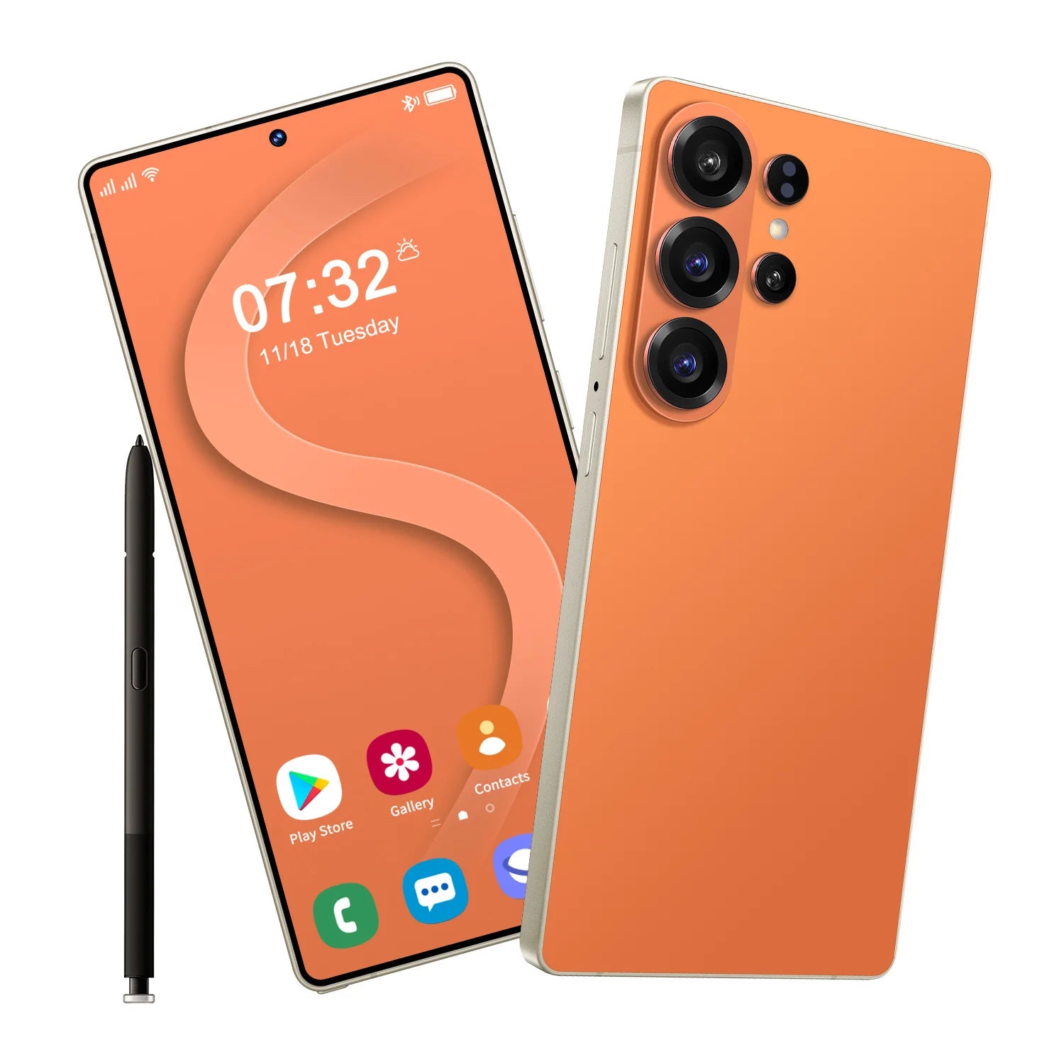 S26 Ultra 5G smartphone with 7.3-inch display and face recognition unlock, featuring 16GB RAM and 1TB storage