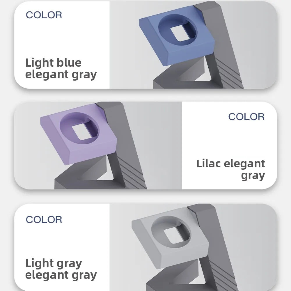 Power bank charger-Geometric Silicone Charger Stand for Mi Watch S4/S4 Sport/S3/2 Pro/H1 Xiaomi Watch Accessories Desk Holder for Smartwatches Tidesmit