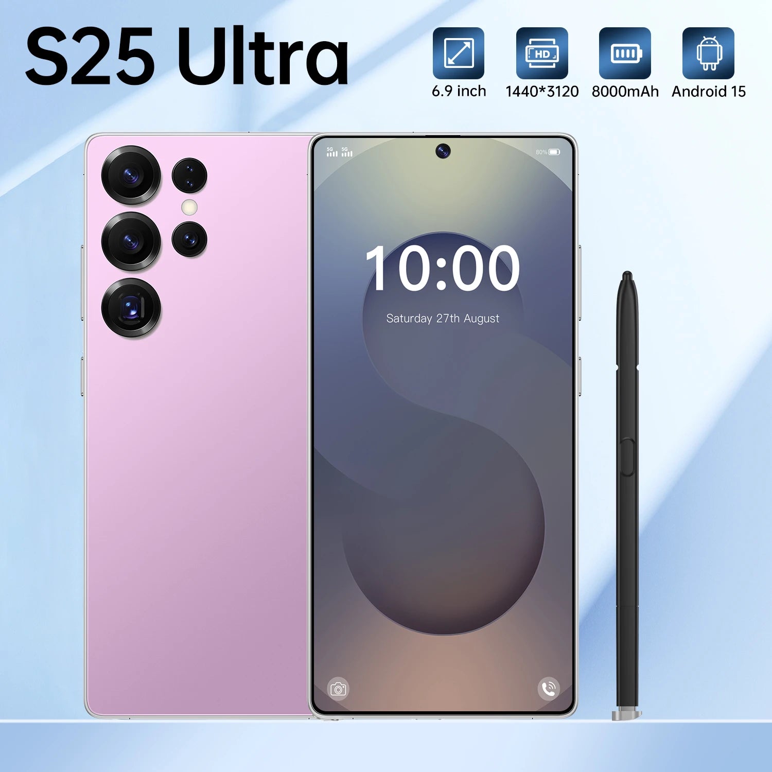 S25 Ultra 5G Smartphone – 6.9 Inch AMOLED Display 128GB Unlocked Mobile Tidesmit
