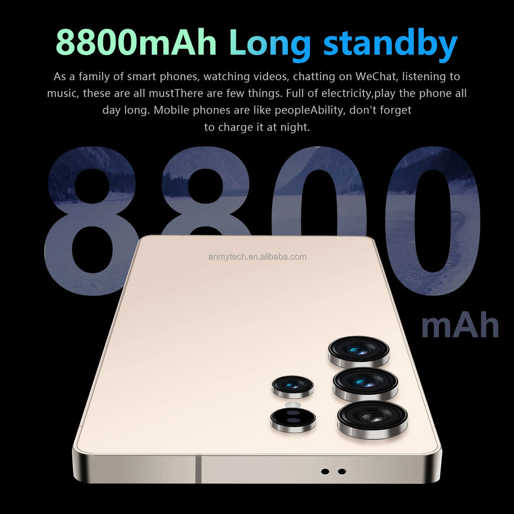 Android 14 5G Smartphone 16GB RAM 1TB Storage Dual SIM Unlocked Tidesmit