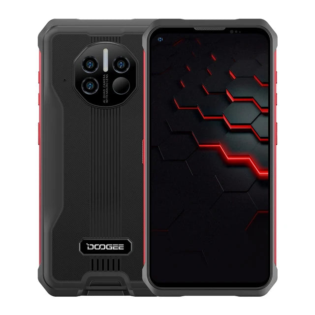 Doogee 5G Smartphone 8500mAh 128GB - Rugged Unlocked Mobile Red 8 g 128 GB Tidesmit