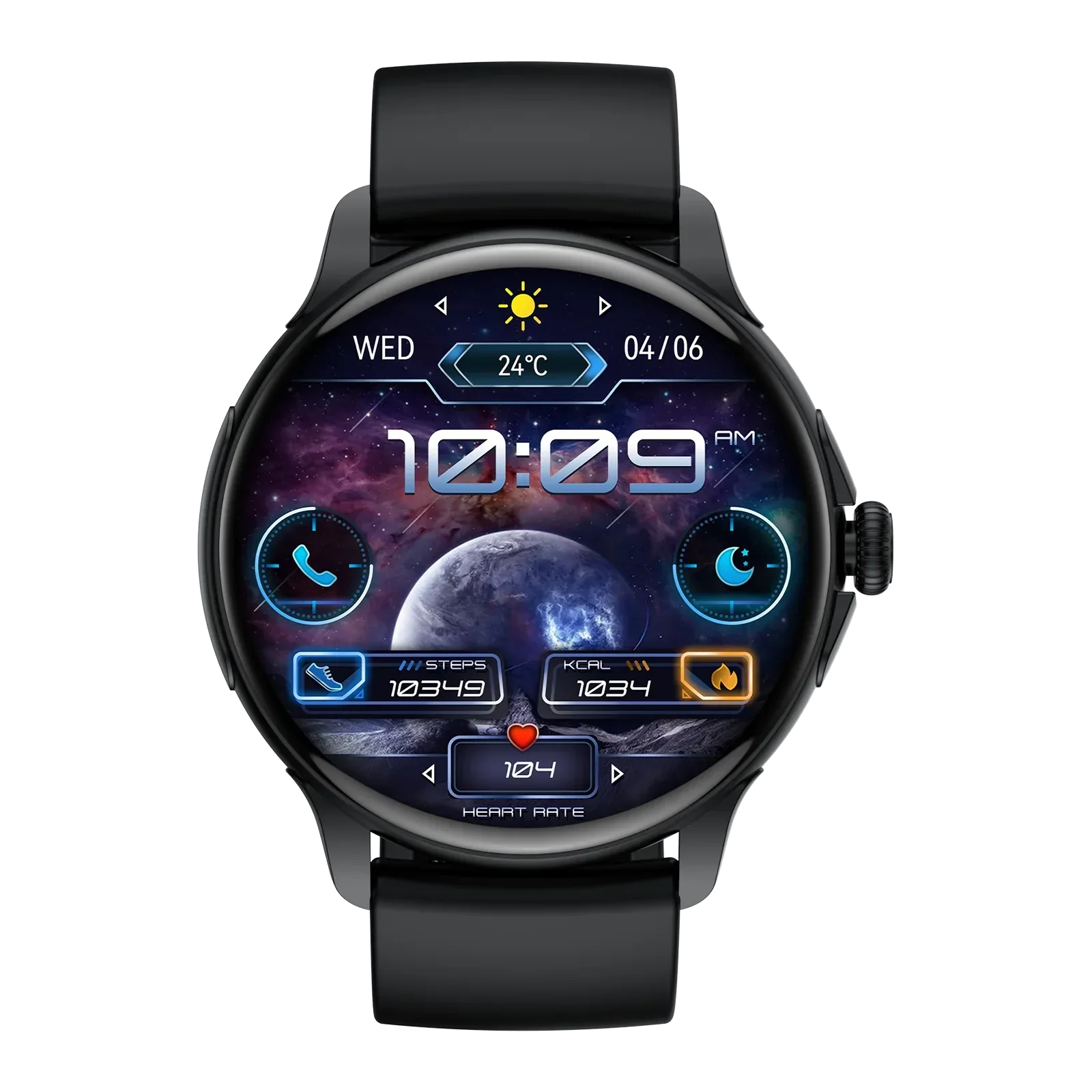 HK49 Fashion for Bluetooth Smart Watch Fitness Tracker AMOLED Screen Waterproof Heart Rate Monitor Magnetic Activity Tracker - Tidesmit