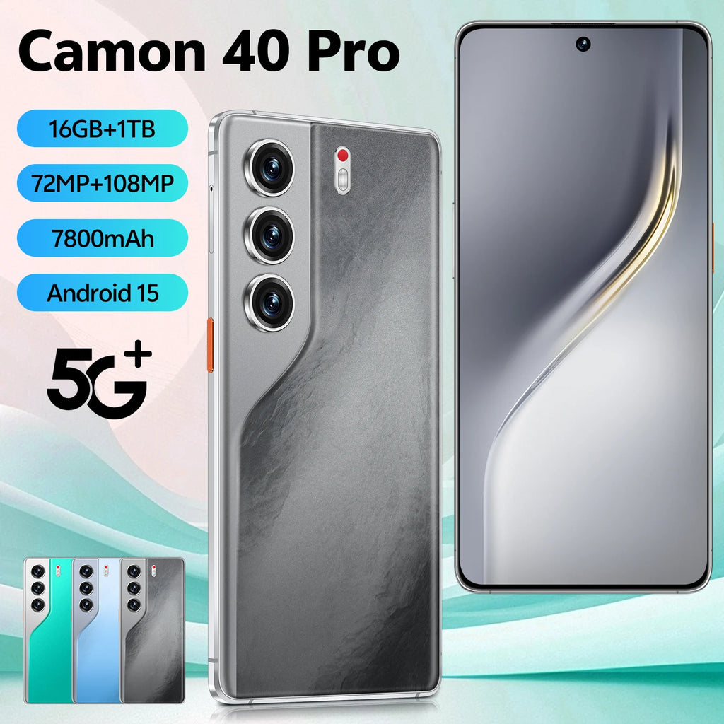 Camon 40 Pro 5G Smartphone 16GB RAM 1TB Storage - Dual SIM Tidesmit