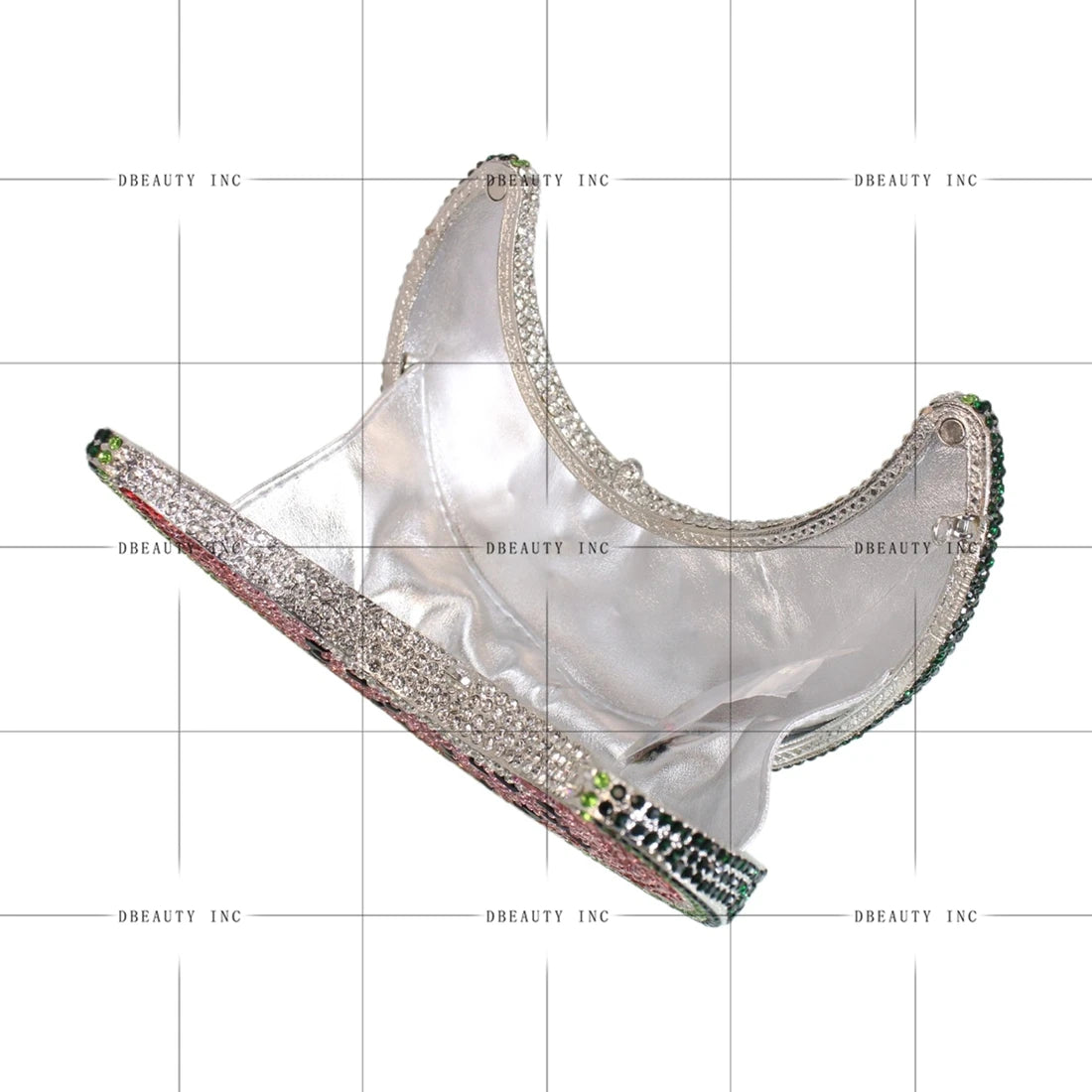 Moon Shape Rhinestone Classic Fashion Luxury Evening Clutch Women's Elegant Unique Shoulder Handbag Purse for Wedding