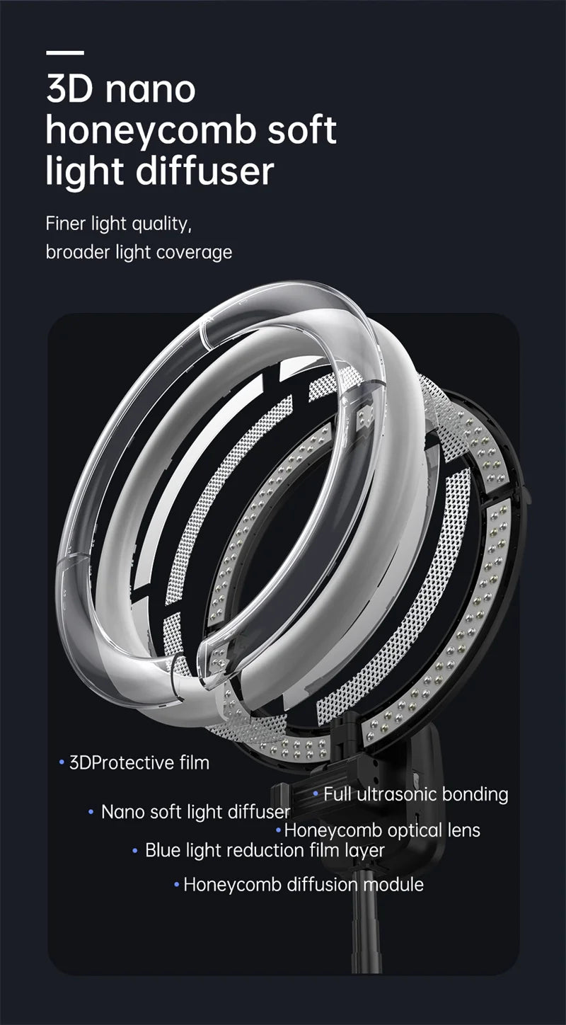 Hot yy-1 pink selfish phone small ring tiktok light photo and video production battery powered ring light 360 photo studio Tidesmit