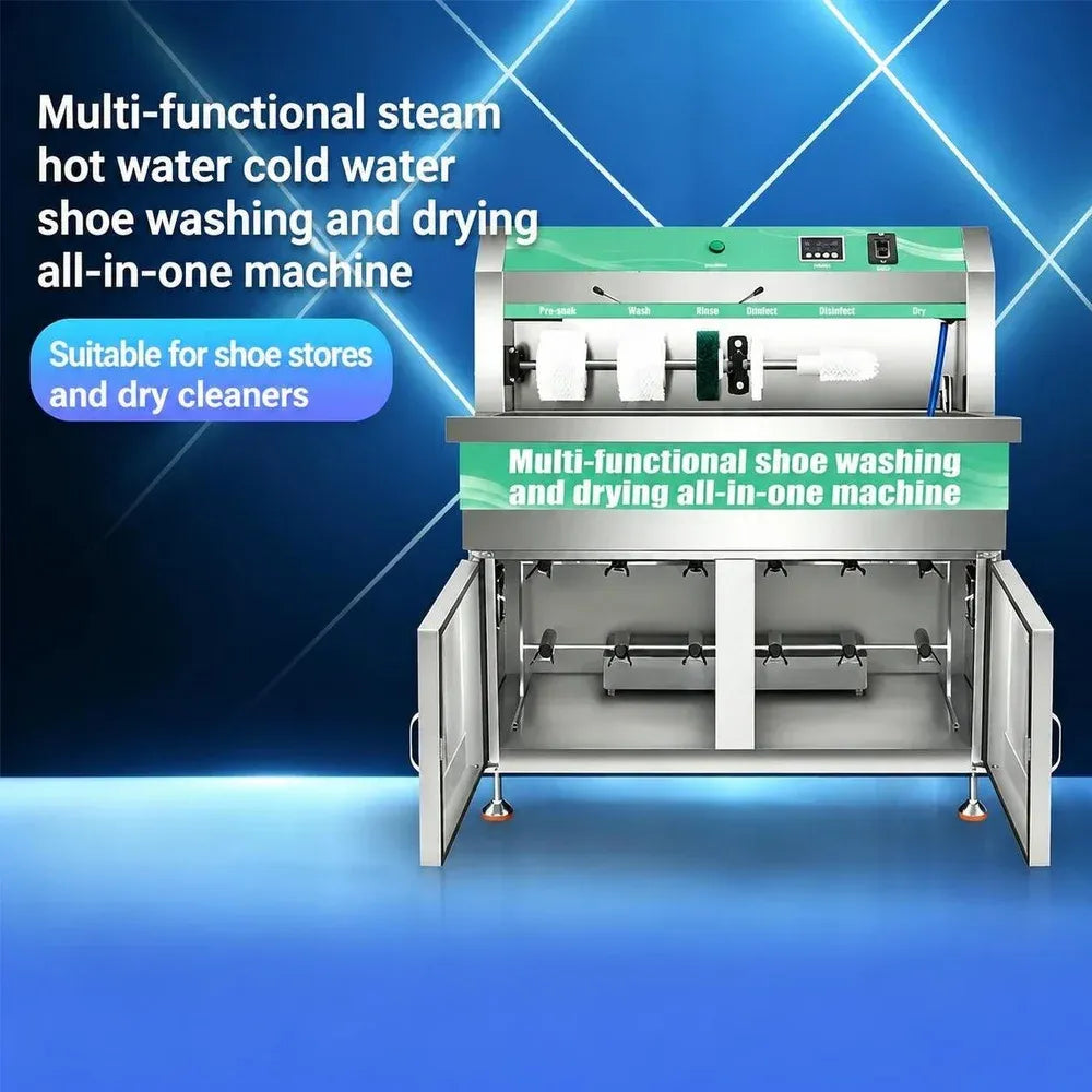 Commercial Shoe Washing and Drying Machine with Steam and Touch Control