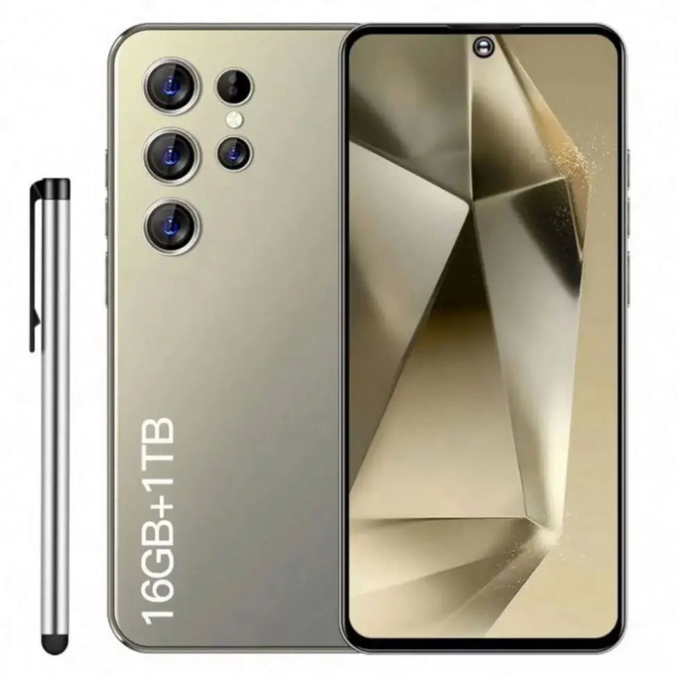 S25 Ultra 5G Smartphone, 1TB Storage, 16GB RAM - Gold Tidesmit