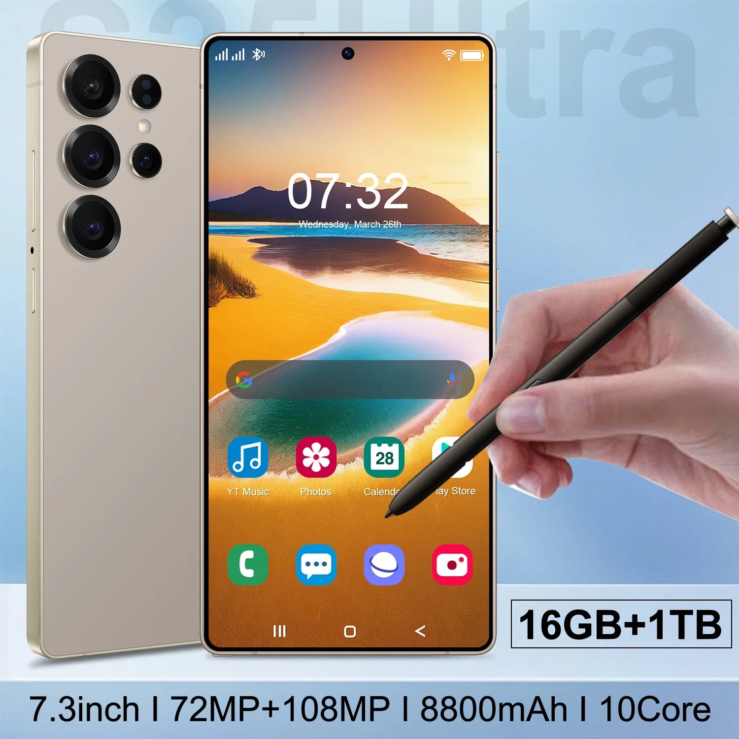 S25 Ultra 5G Smartphone 16GB 1TB Dual SIM - Gray Tidesmit