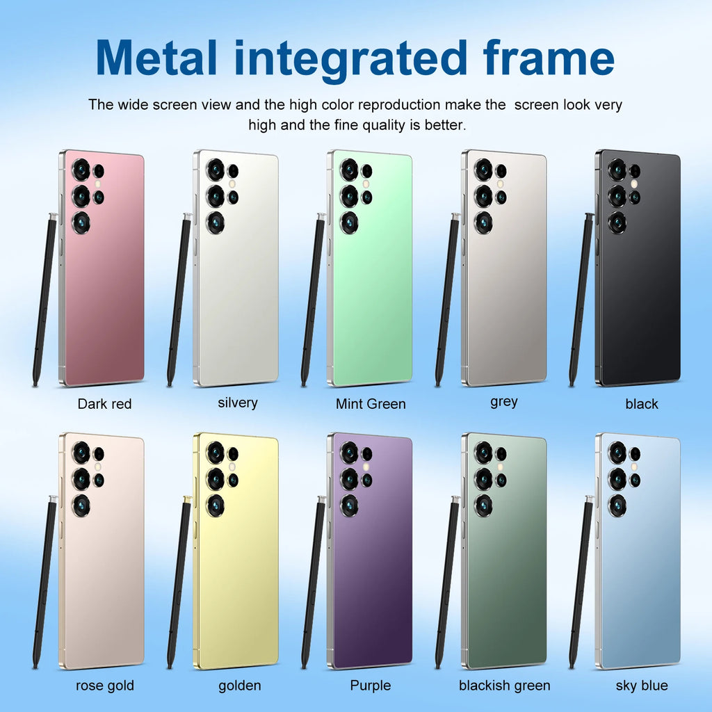 Tidesmit S25 Ultra 5G smartphone with 7.3-inch HD screen 22GB RAM and 8000mAh battery