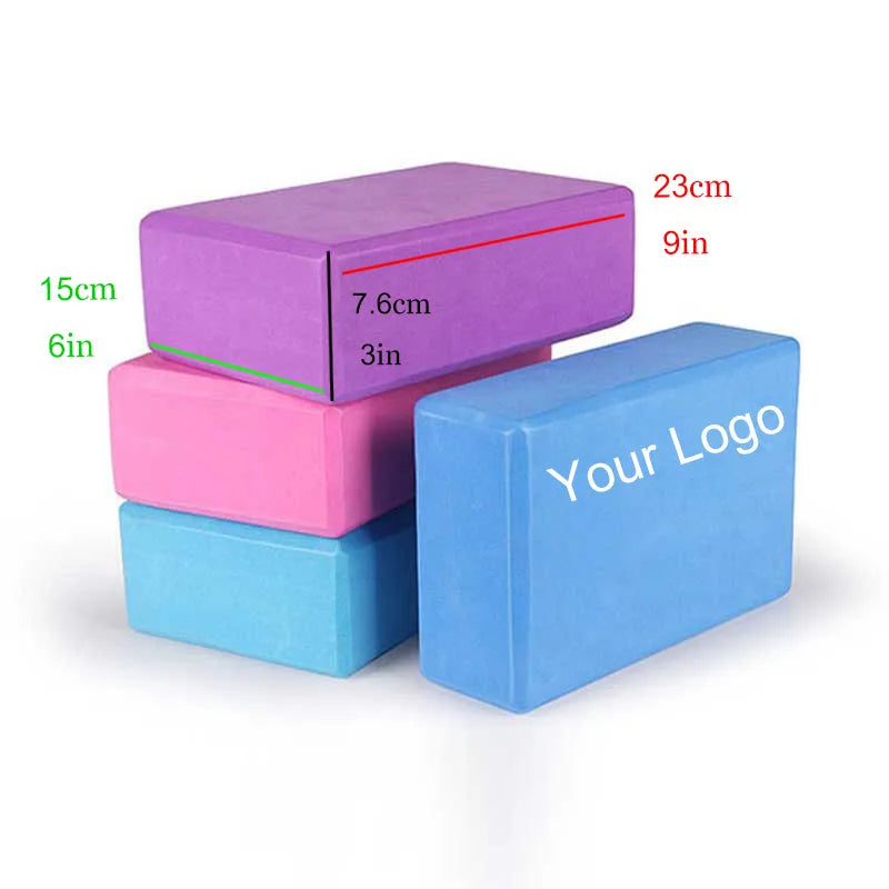 Foam EVA Yoga Blocks Lightweight Yoga Brick Accessories for Yoga, Pilates, Stretching and Meditation Tidesmit