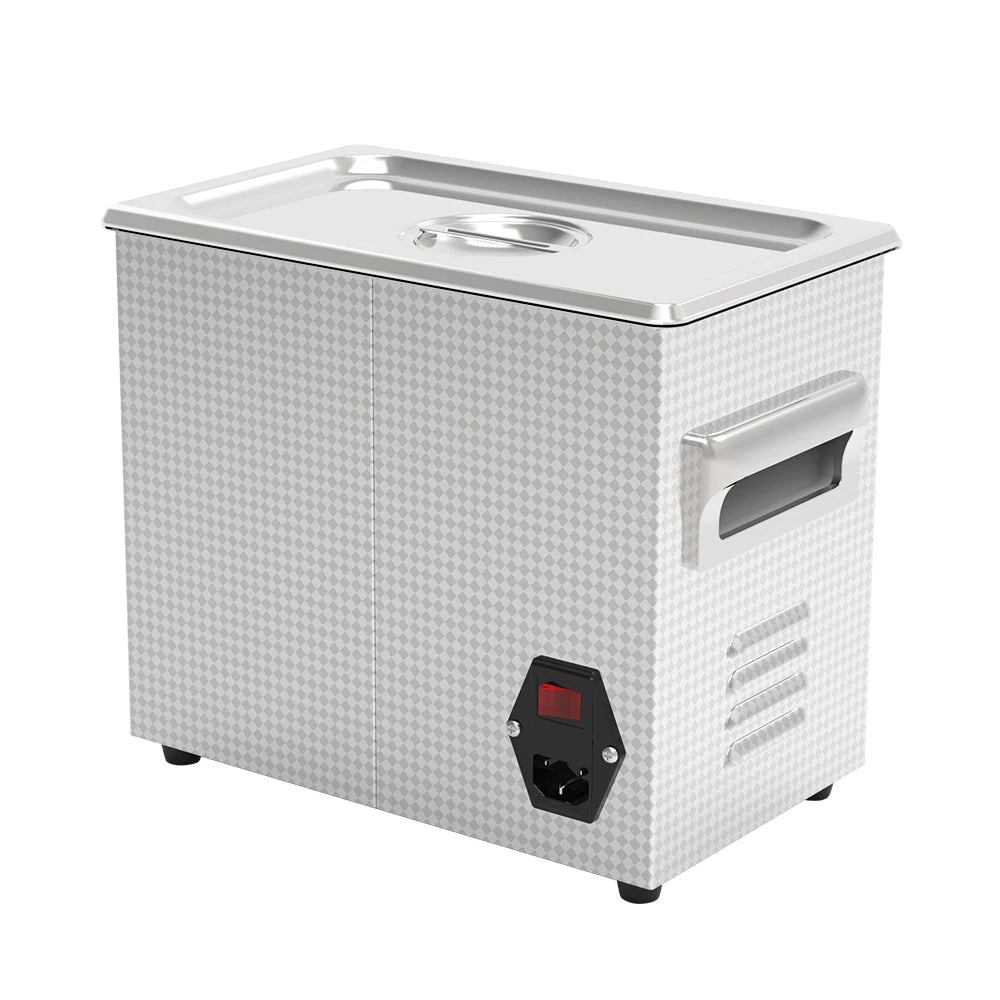 Tidesmit 3.2L 180W Ultrasonic Cleaner side view showing stainless steel tank for dental and manicure instruments