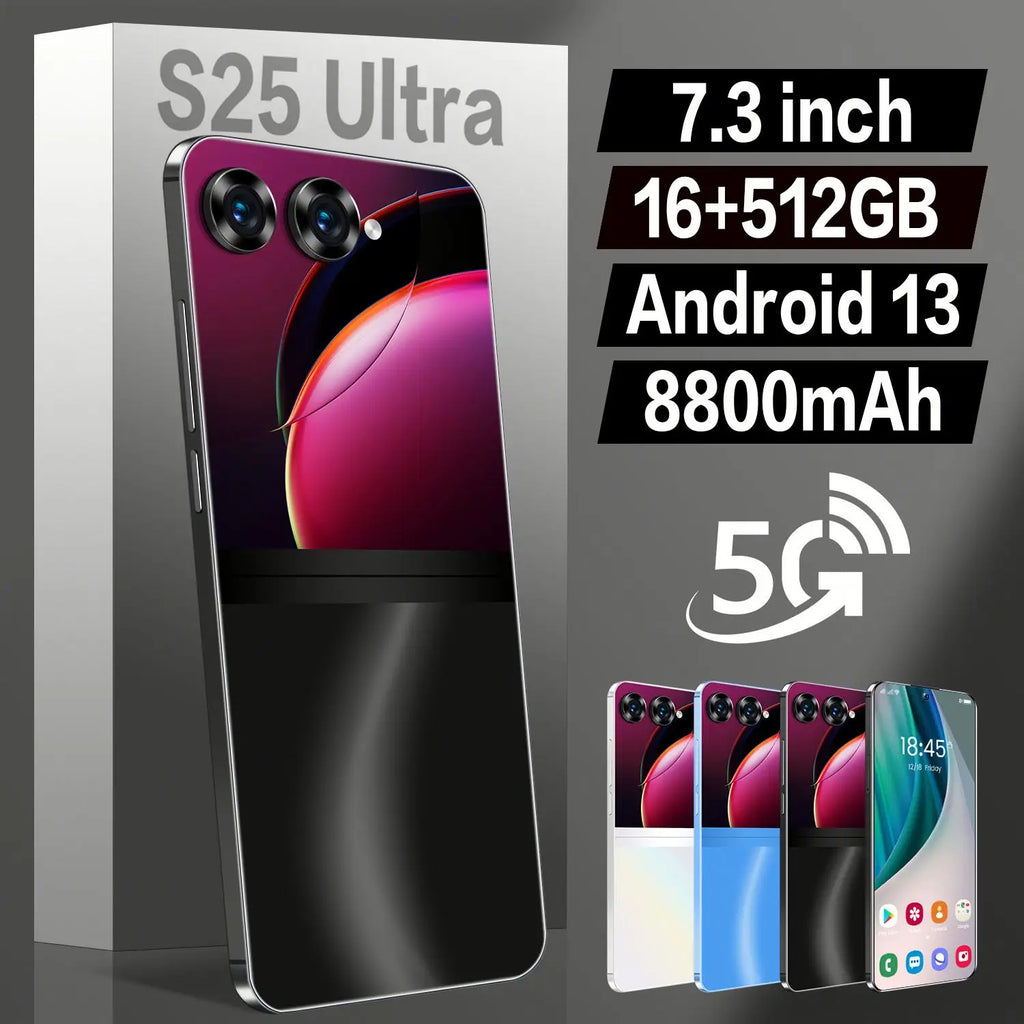 S25 Ultra 5G Smartphone 16GB RAM 512GB - Dual SIM Unlocked White Tidesmit