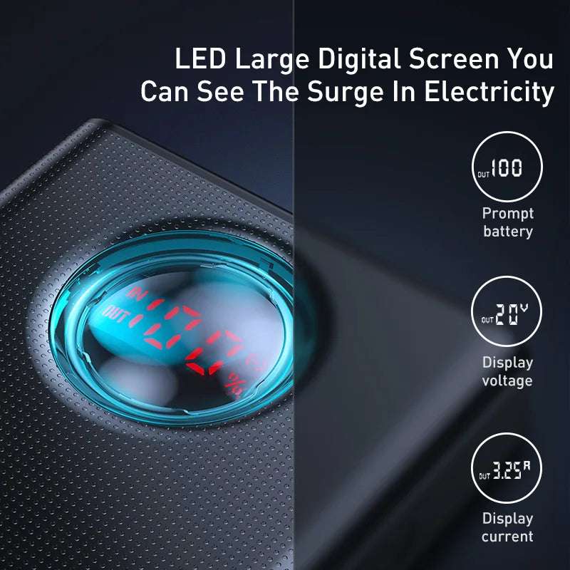 65W 30000mAh Portable Charger - PD Fast Charging Laptop Battery Pack Tidesmit