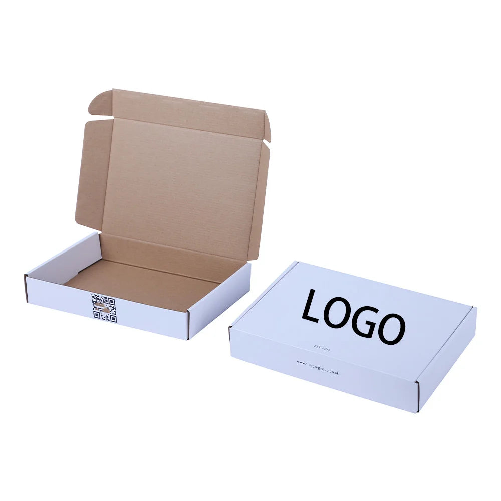 Versand Karton Custom White Boxes for Shoes Clothing Packaging Customizable Cardboard Corrugated Board Shipping Boxes Mailers