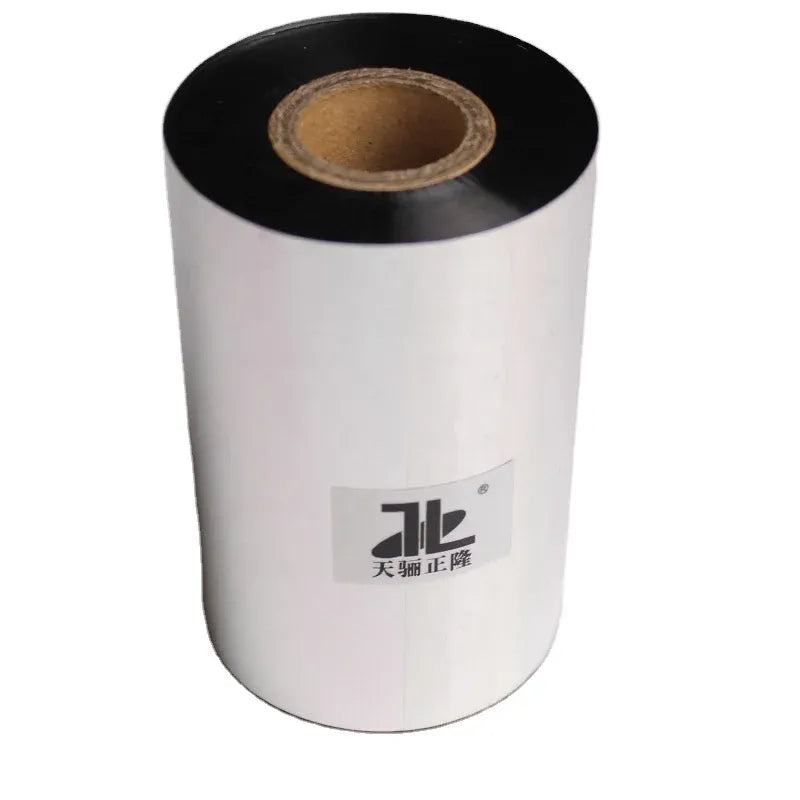 Black thermal transfer resin ribbon roll, 60mm x 300m, barcode printer use