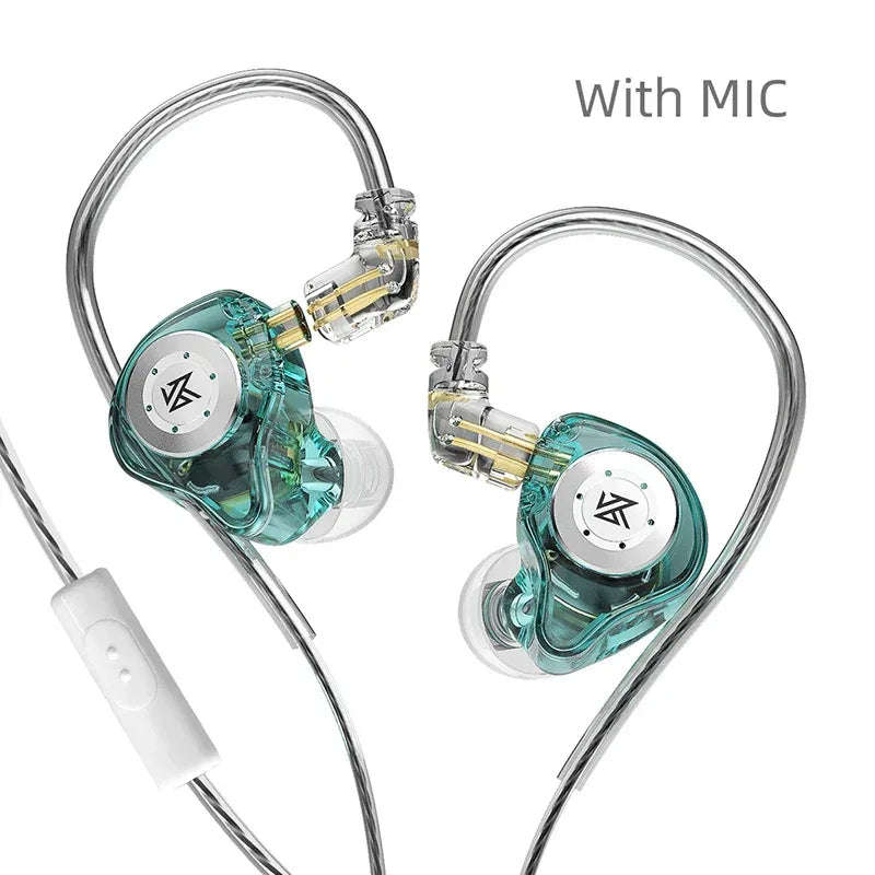 Wired In-Ear Monitors | Noise Cancelling Bass Earbuds | Tidesmit Cyan MIC China Mainland Tidesmit
