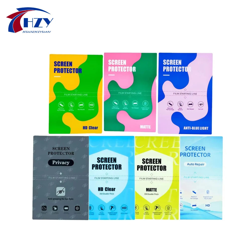 HZY Anti Blue Light Screen Protectors TPU Flexible Hydraulic Membrane for Cell Phone Eye Protection Film for Cutting Machine Tidesmit