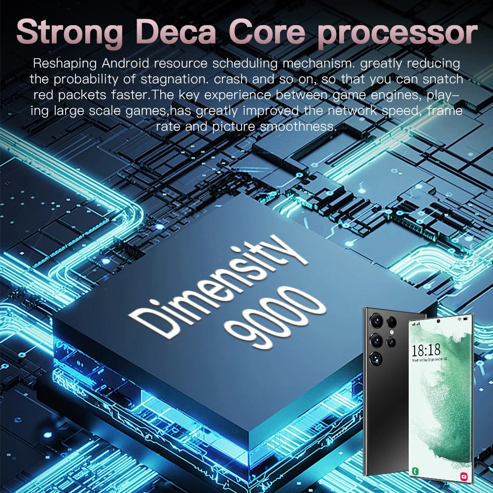 2023 Note 20 Ultra New 7.3inch Smartphone 4g 5g Unlocked Android Mobile Original Cellphone Cell Smart Phone - Tidesmit