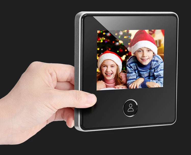 NAIERDI 2.8" LCD Screen Electronic Door Viewer Bell IR Night Door Peephole Camera Photo Recording Digital Camera Smart Viewer