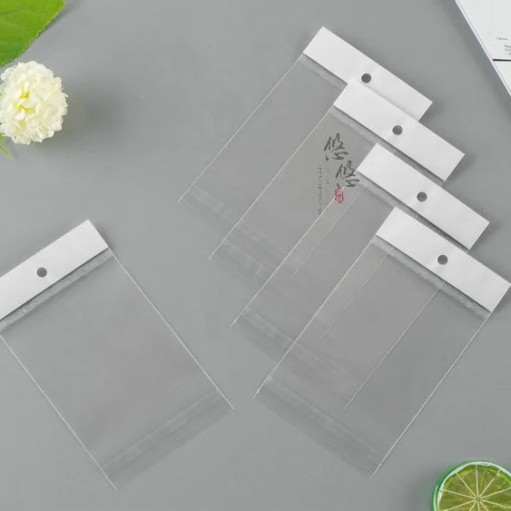 Self-Adhesive Clear PE Plastic Jewelry Poly Bag OPP Gift Packaging Valve Gravure Printing Disposable Custom Logo SIYU Brand