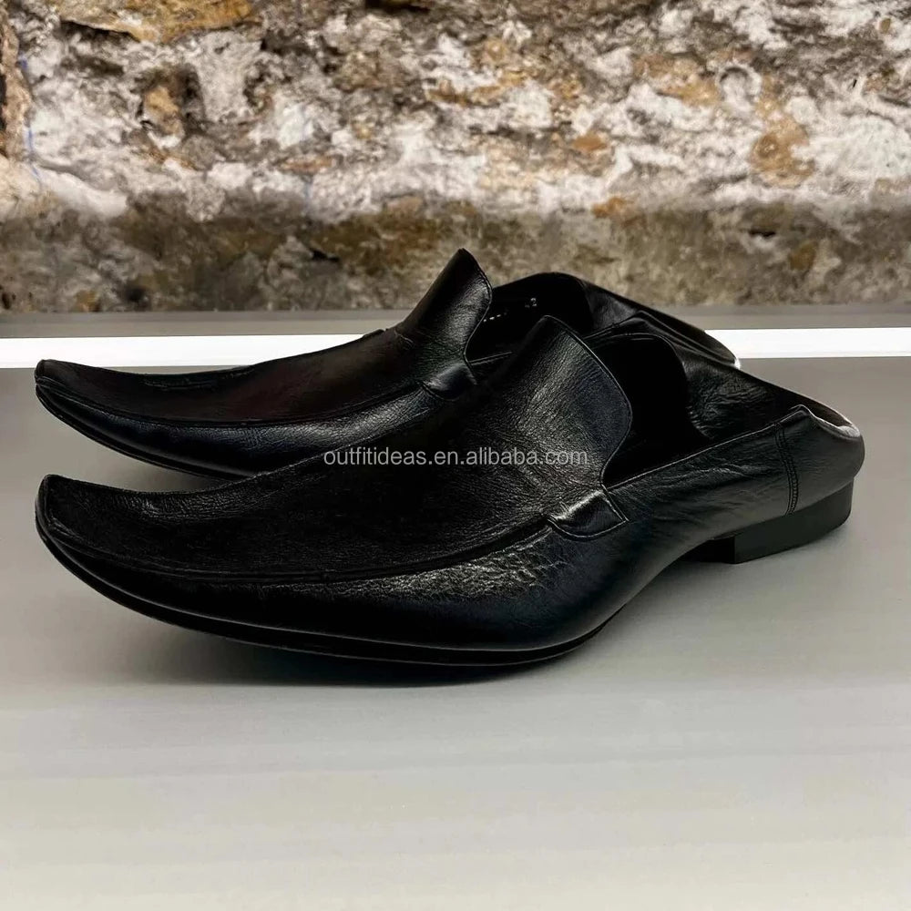 Exaggerated Pointed Toe Leather Oxfords Large Volume Men Heel Shoes Women Party Wedding Dress Shoes for Men Pointed Toe Shoes