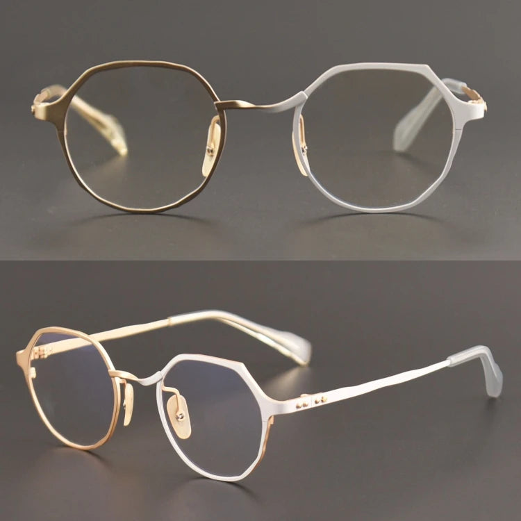 Luxury Quality Private Label Solid Pattern Titanium Full-Rim Lightweight Optical Frames Fashion Eyewear Wholesale