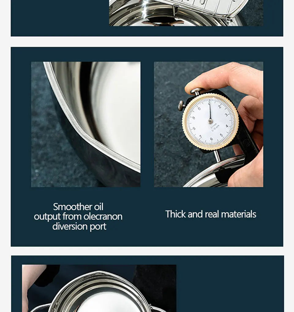 Japanese-Style Tempura Fryer Mini Oil-Saving Deep-Frying Pot Household Small Fryer with Special Temperature Control