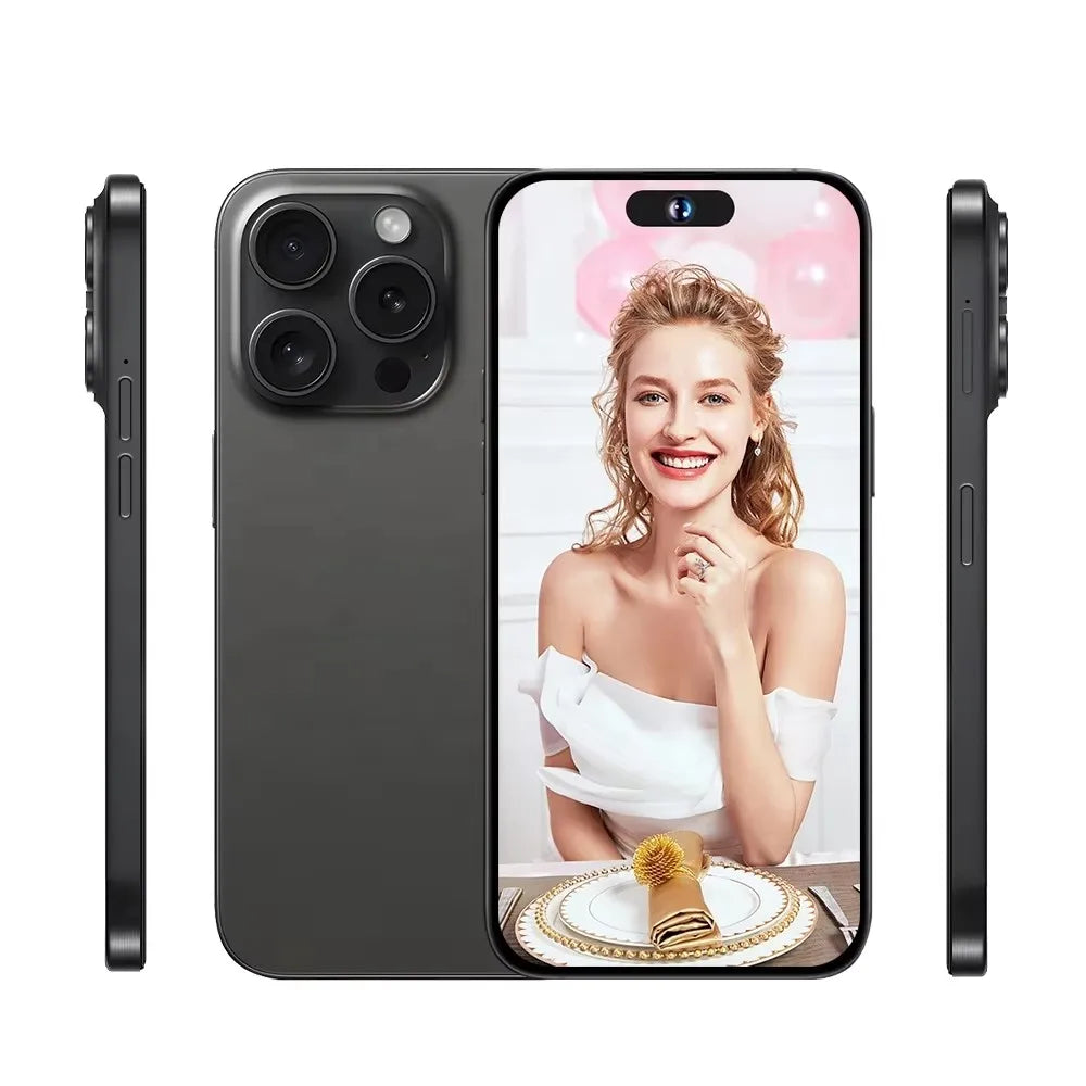 Unlocked Phone 15 Pro Max 8GB+512GB Dual Sim Card 4G 5G Smartphone 6.8 Inch OLED Screen I 15 Phone 15 Pro Max Smart Phone logo - Tidesmit