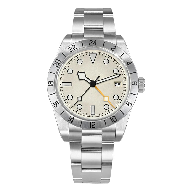 Factory Price Custom Gmt Luxury High Quality Mechanical Automatic 316L Stainless Steel Vintage Diver Watch Men for Sale