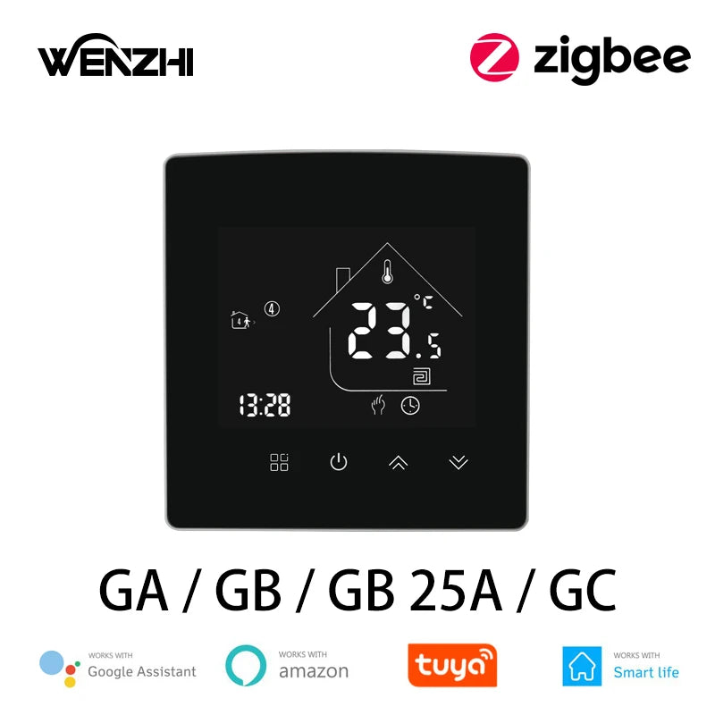 ZigBee Thermostat Temperature Controller Water/Electric Floor Heating Gas Boiler GA/GB 25A/GC Smart Life Tuya Alexa Google Home