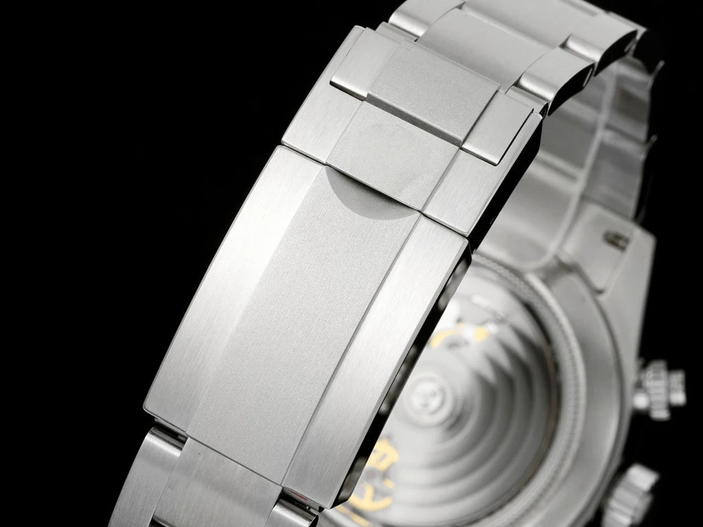 Stylish High Quality Stainless Steel Mechanical Watch Sapphire Crystal Automatic Chronograph for Daily Business Wear Watch