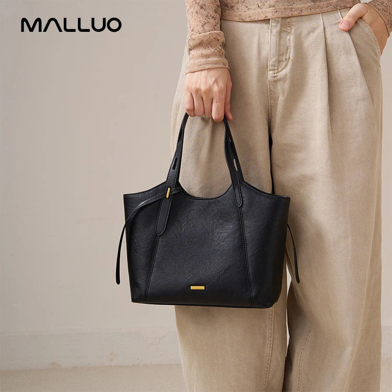 2026 New Luxury Retro Top Grain Tanned Cow Leather Ladies Armpit Bag Shoulder Crossbody Bag Genuine Leather Women's Handbags