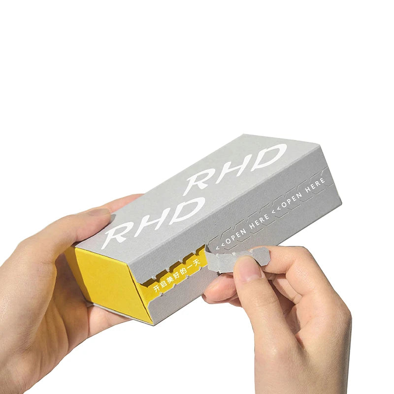 Corrugated Board Box with Tear Strip Manufacturing Custom Black Corrugated Watch Shipping Mailer Glasses Packaging Box