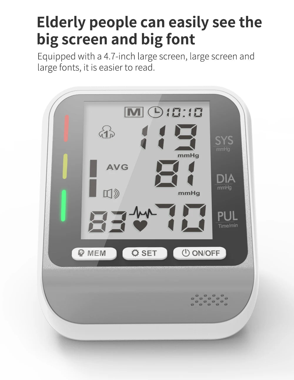 Kiuzou Wrist Blood Pressure Monitor Tonometer Tensiometer Automatic Digital Pulsometer Sphygmomanometer Health Monitor