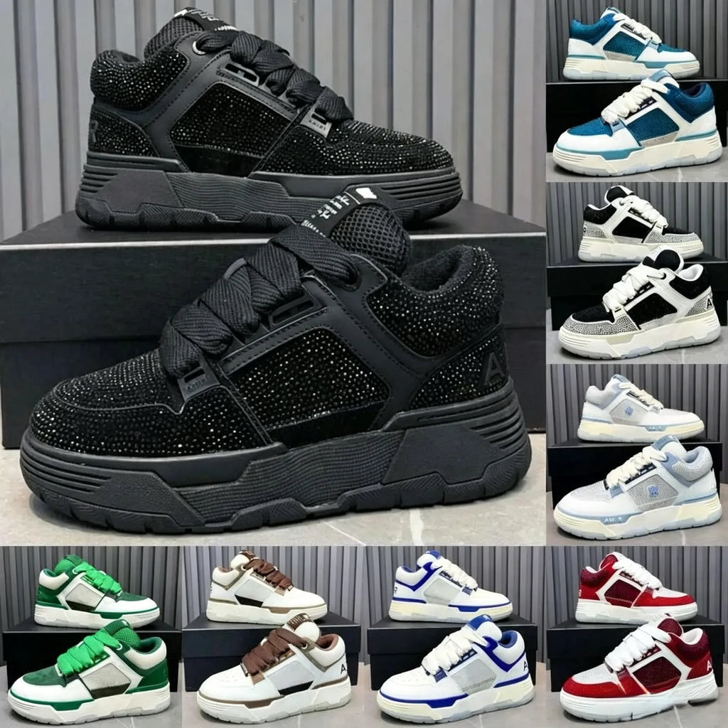 Luxury Sports Custom Lace-Up Sneakers Ma-1 Best Selling Couple's Bone Men Women Leather Mesh Daily Toe Rubber Midsole