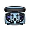 Earhooks Gaming Headphones T16 Sport Earphones Hifi Stereo Sound Wireless Earbuds Over-Ear Headset Built-in Mic for Phone Black T16 Tidesmit