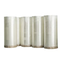 Transparent white wide packing tape rolls, pressure-sensitive single-sided waterproof tape