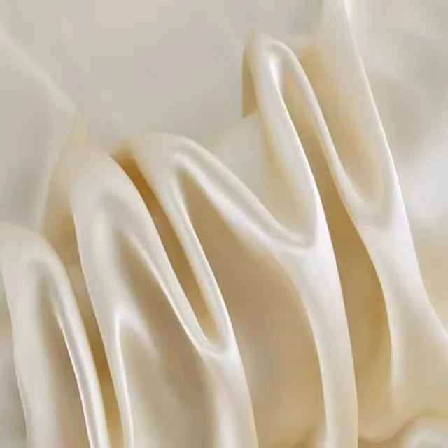 Healthy Breathable Soft 100% Mulberr Luxury Plain Smooth Charmeuse Silk Fabric for Lady Party Dress Underwear