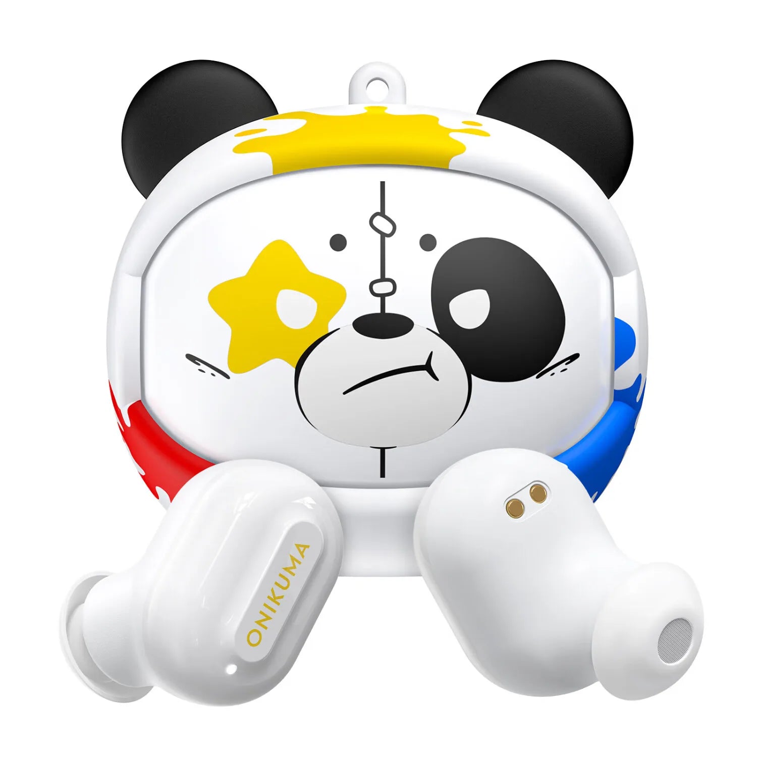 Mini True Wireless Earbuds with Noise Cancelling BT 5.3 HIFI In-Ear Cute Earphones with LED Battery Indicator for Games Sports B Tidesmit