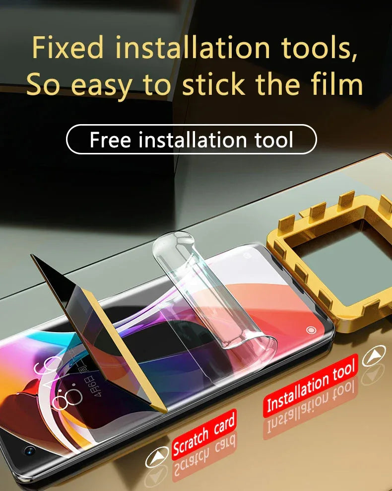 Samsung Galaxy Hydrogel Screen Protector 3-Pack - Case Friendly HD Film Tidesmit