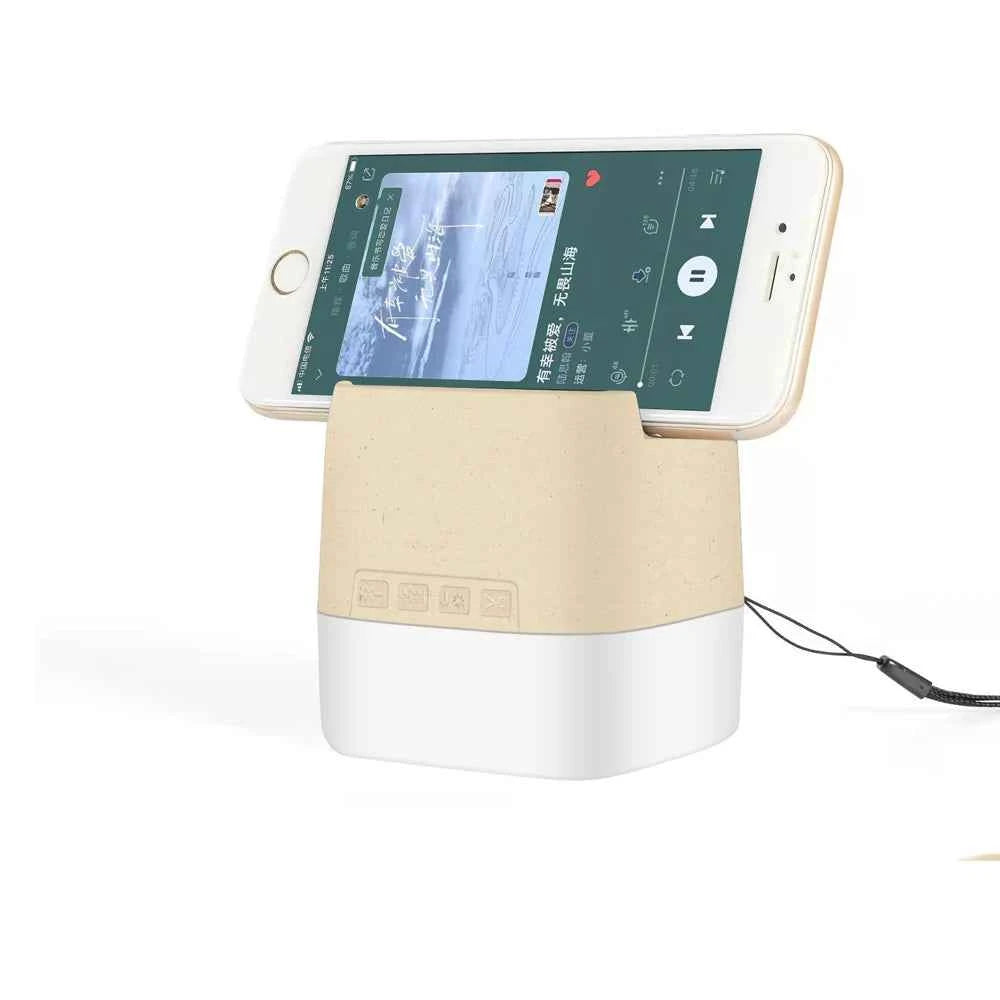 Dual-Purpose Portable Wireless BT Speakers Rechargeable Battery White Noise Sound Machine with Phone Stand Mobile Holder White My Store
