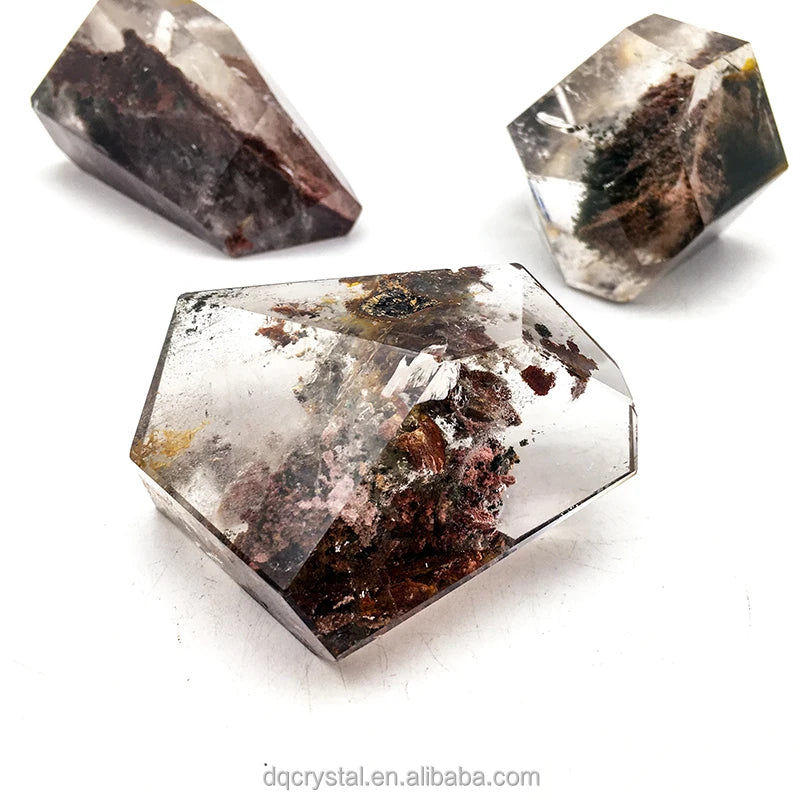 High Quality Natural Crystal Quartz Ghost Phantom Garden Crystals Freeforms for Fengshui Home Decoration and Gift
