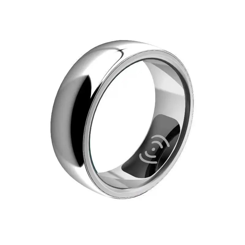 New Couple SR300 Smart Rings Intelligent Fitness Tracker Health Monitor Smart Ring for Men and Women Silver Tidesmit