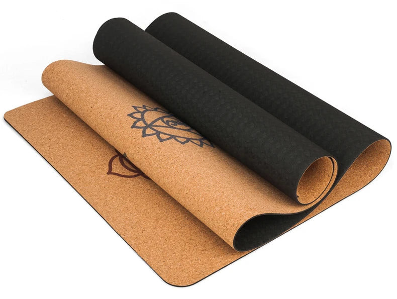 Dark Printing Yoga Fitness Mat Suede Rubber Non-slip Health Yoga Flower Mat Factory Outlet Practice Mat With Ncie Design