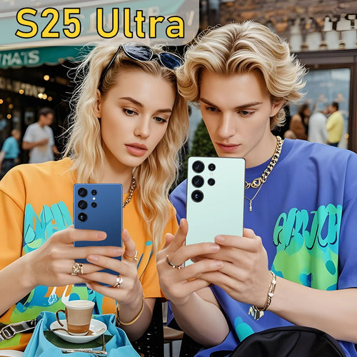 Tidesmit S25 Ultra 7.3 inch display and 108MP camera secondary angle view for high performance gaming smartphone.