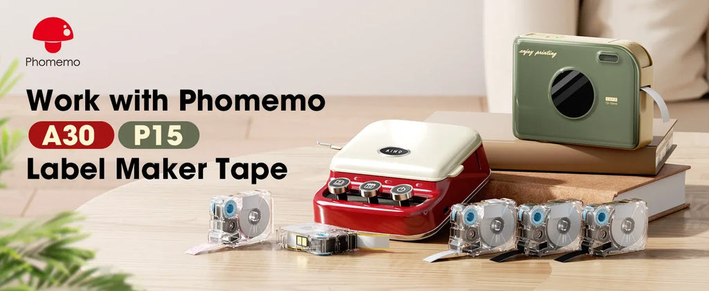 Work with Phomemo A30 P15 label maker banner